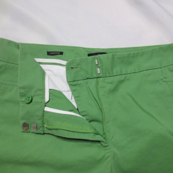 TALBOTS womens PANTS green SIGNATURE cropped CAREER capri CASUAL stretch SIZE 12 - Picture 6 of 12